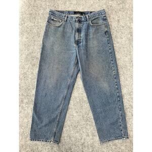 Calvin Klein Jeans Easy Fit Men's Relaxed Straight Jeans Size 38 Blue Light Wash